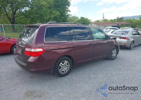 2007 Honda Odyssey Ex-L из США, поврежденный, VIN 5FNRL38787B425592